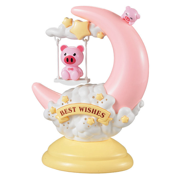 Cartoon moon table lamp