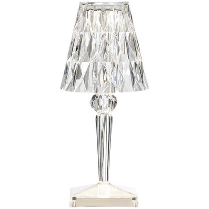 Diamond Crystal Table Lamp Can Carry Usb Rechargeable Decorative Night Light