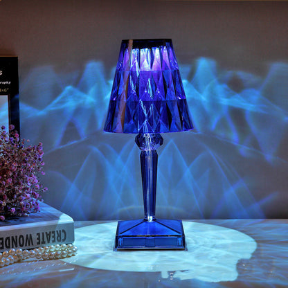 Diamond Crystal Rechargeable Decorative Table Lamp